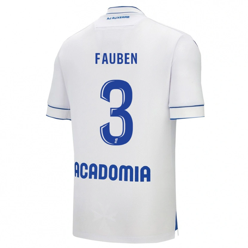 Danxen Herren Marc-Allan Fauben #3 Weiß Blau Heimtrikot Trikot 2025/26 T-Shirt Österreich