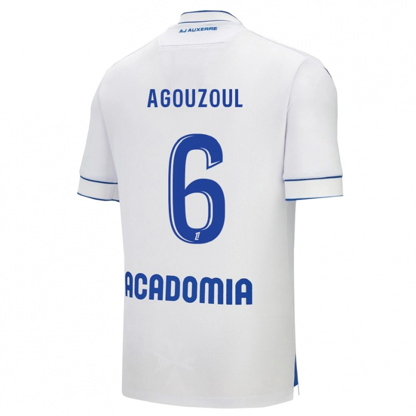 Danxen Herren Saad Agouzoul #6 Weiß Blau Heimtrikot Trikot 2025/26 T-Shirt Österreich