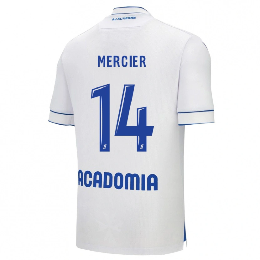 Danxen Herren Nicolas Mercier #14 Weiß Blau Heimtrikot Trikot 2025/26 T-Shirt Österreich