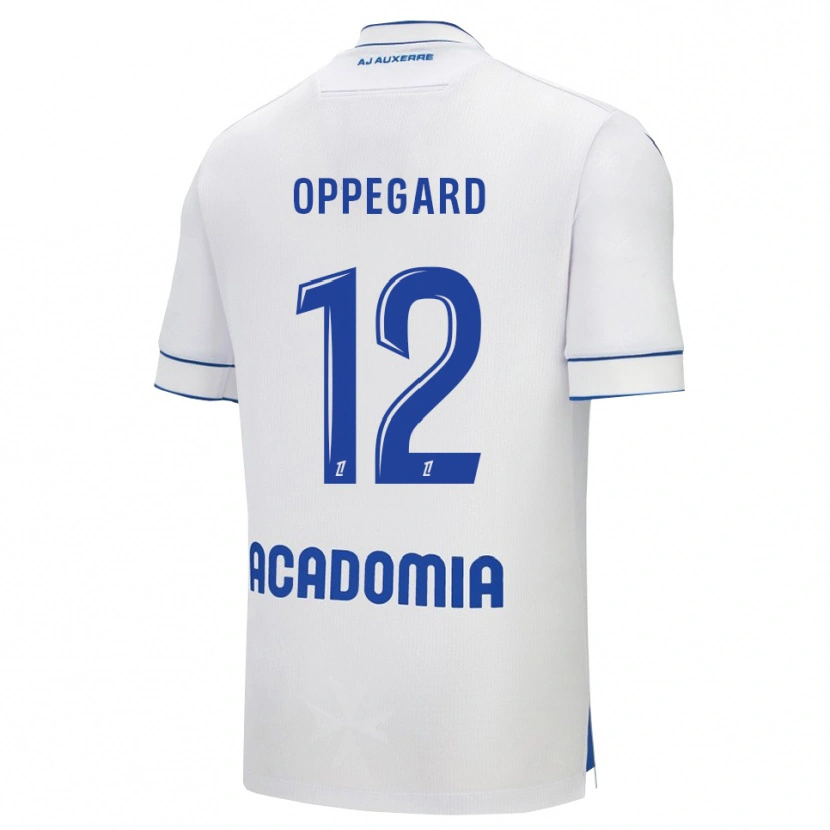 Danxen Herren Fredrik Oppegård #12 Weiß Blau Heimtrikot Trikot 2025/26 T-Shirt Österreich