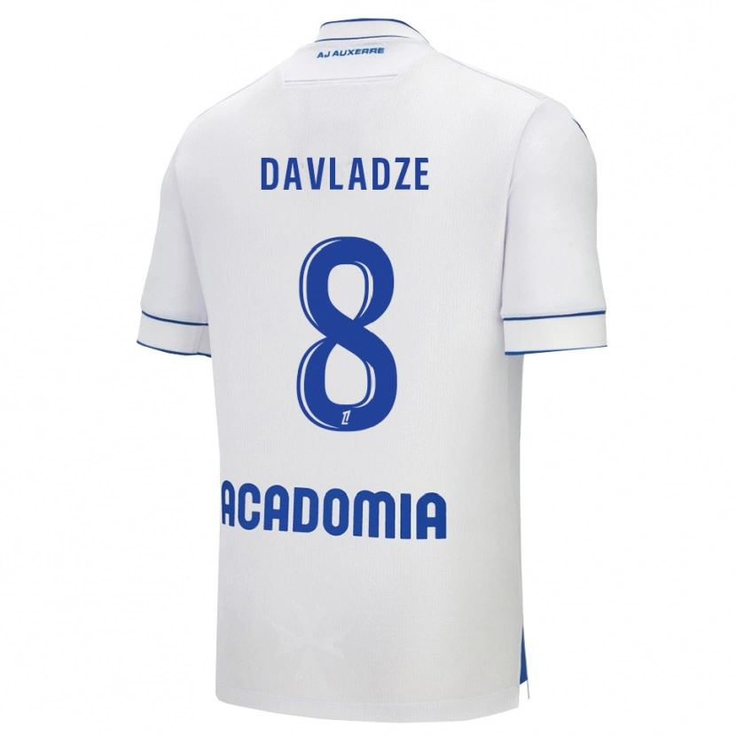Danxen Herren Luca Davladze #8 Weiß Blau Heimtrikot Trikot 2025/26 T-Shirt Österreich