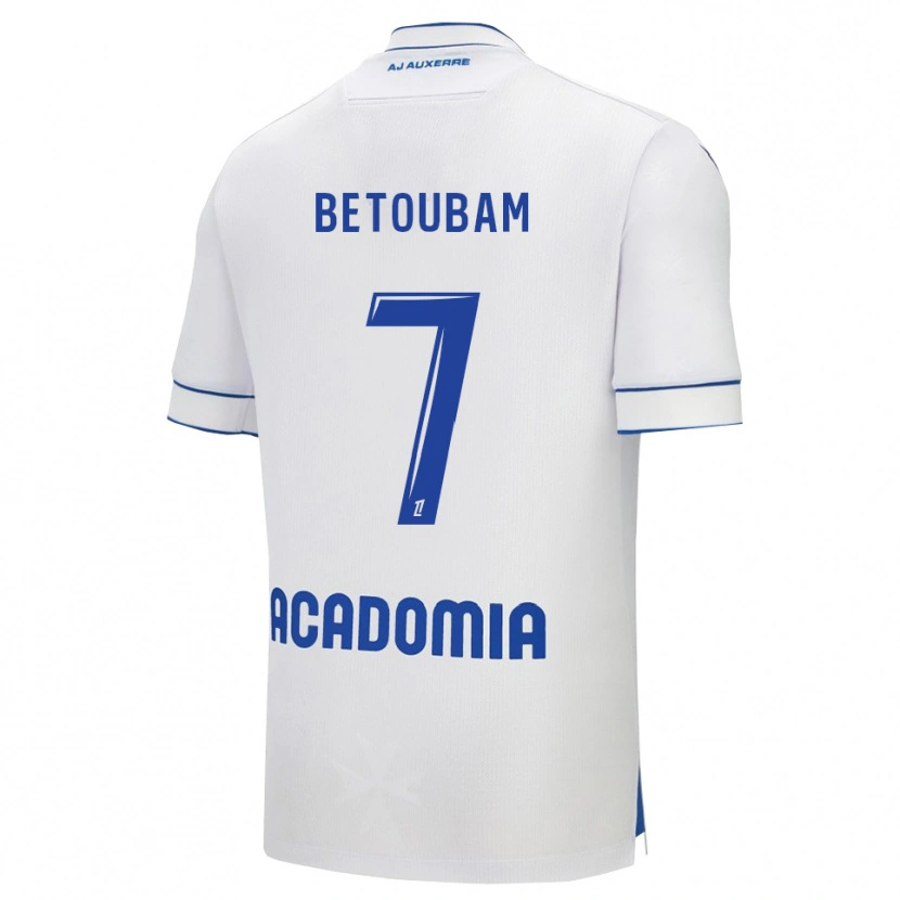 Danxen Herren Clément Betoubam #7 Weiß Blau Heimtrikot Trikot 2025/26 T-Shirt Österreich
