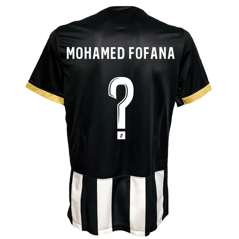 Danxen Herren Yanis Mohamed Fofana #0 Schwarz Weiß Heimtrikot Trikot 2025/26 T-Shirt Österreich