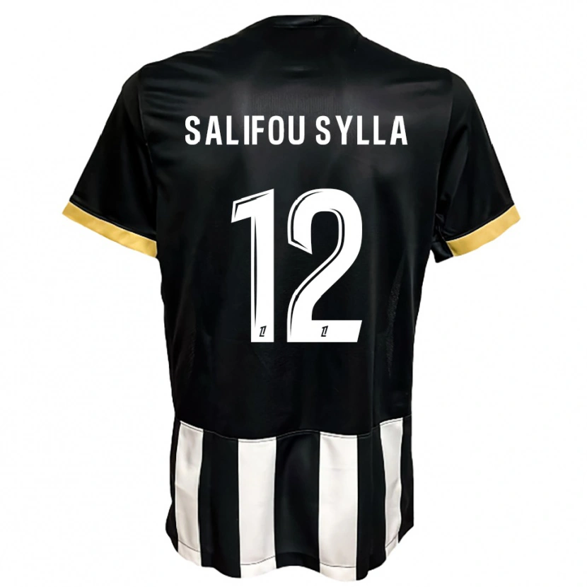 Danxen Herren Salifou Sylla #12 Schwarz Weiß Heimtrikot Trikot 2025/26 T-Shirt Österreich