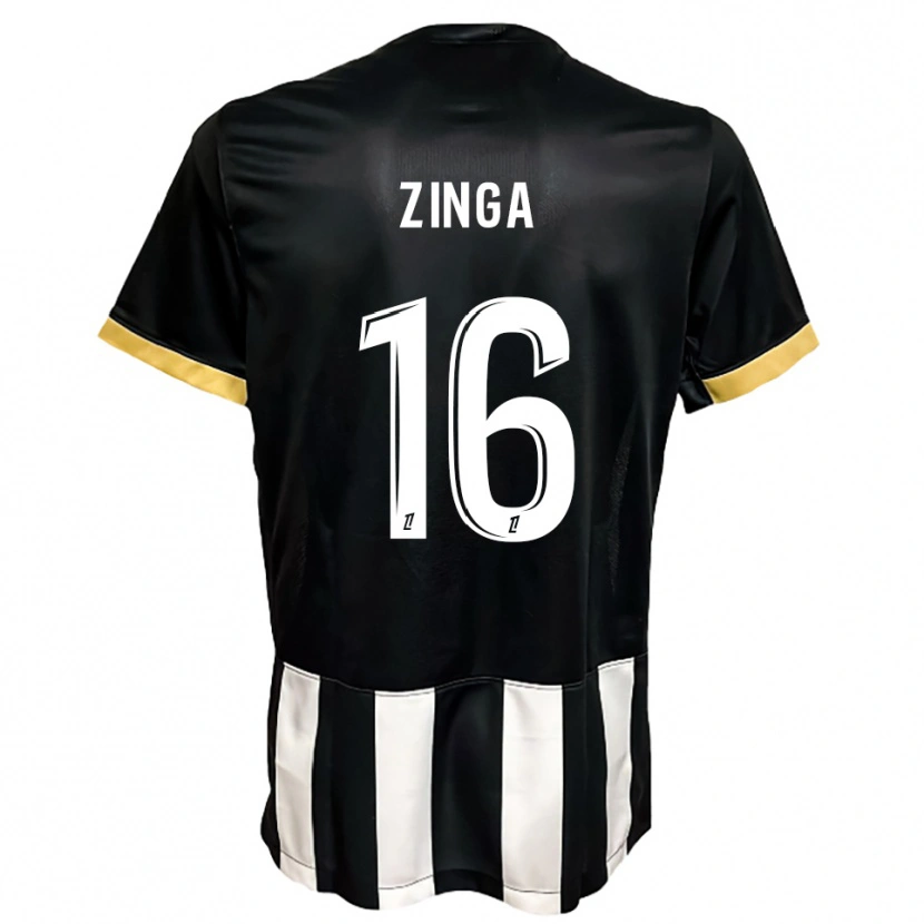 Danxen Herren Melvin Zinga #16 Schwarz Weiß Heimtrikot Trikot 2025/26 T-Shirt Österreich
