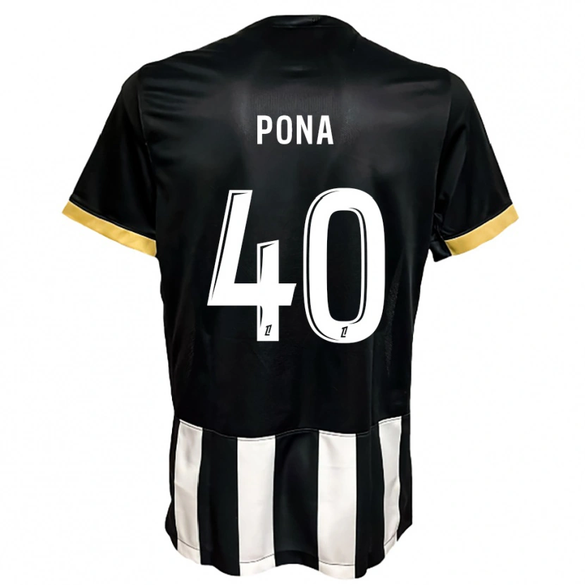 Danxen Herren Oumar Pona #40 Schwarz Weiß Heimtrikot Trikot 2025/26 T-Shirt Österreich