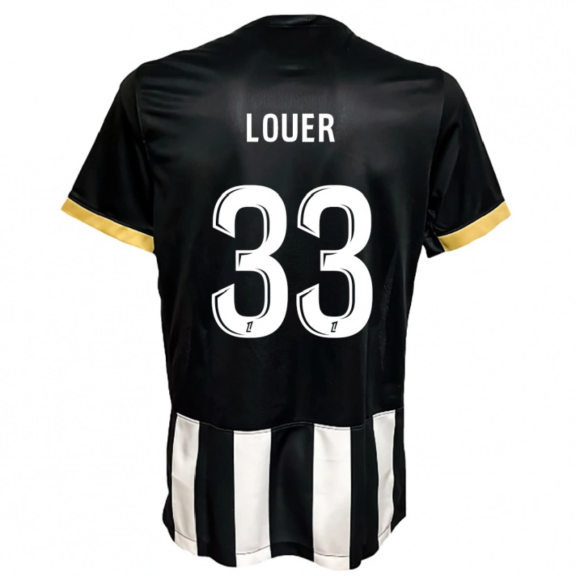 Danxen Herren Marius Louër #33 Schwarz Weiß Heimtrikot Trikot 2025/26 T-Shirt Österreich