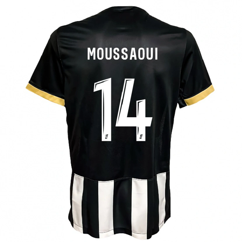 Danxen Herren Amine Moussaoui #14 Schwarz Weiß Heimtrikot Trikot 2025/26 T-Shirt Österreich