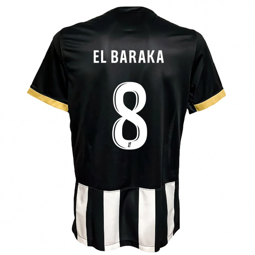 Danxen Herren Jibril El Baraka #8 Schwarz Weiß Heimtrikot Trikot 2025/26 T-Shirt Österreich