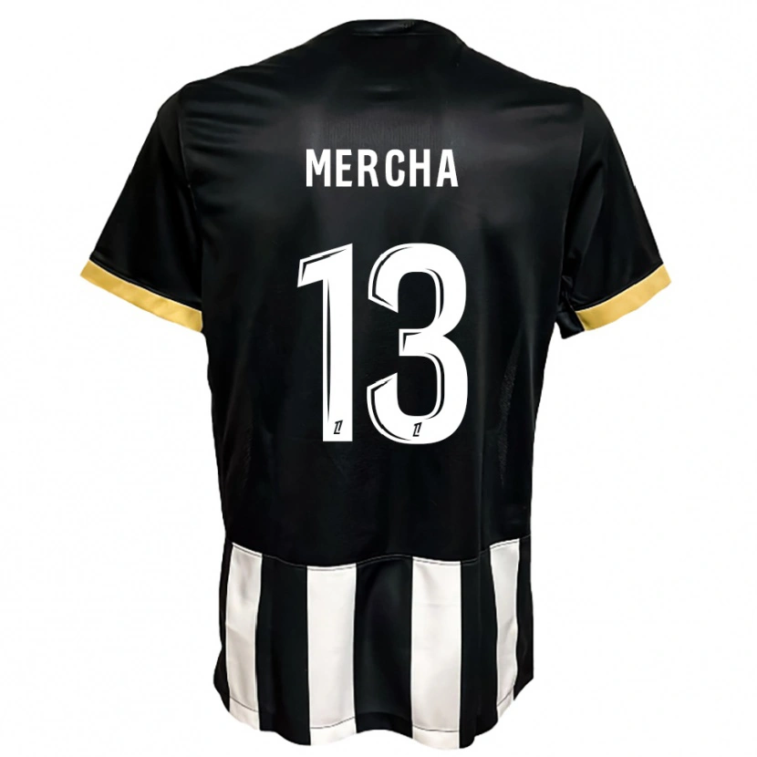 Danxen Herren Yanis Mercha #13 Schwarz Weiß Heimtrikot Trikot 2025/26 T-Shirt Österreich