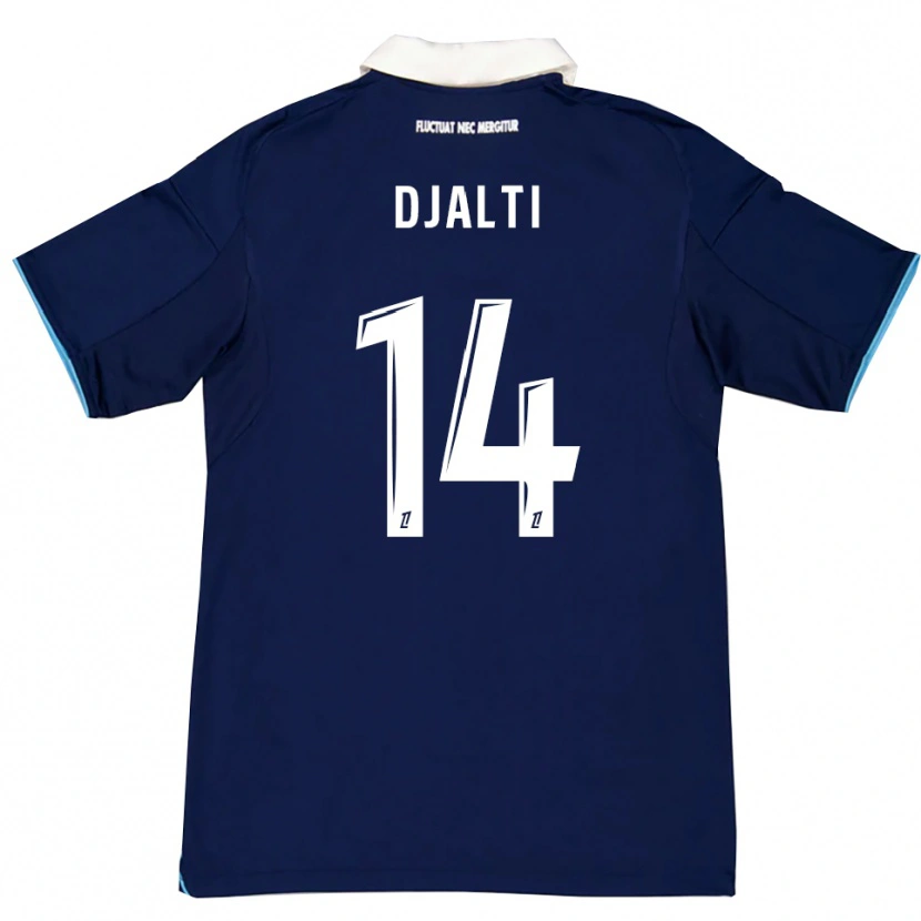 Danxen Herren Nadir Djalti #14 Dunkelblau Weiß Heimtrikot Trikot 2025/26 T-Shirt Österreich