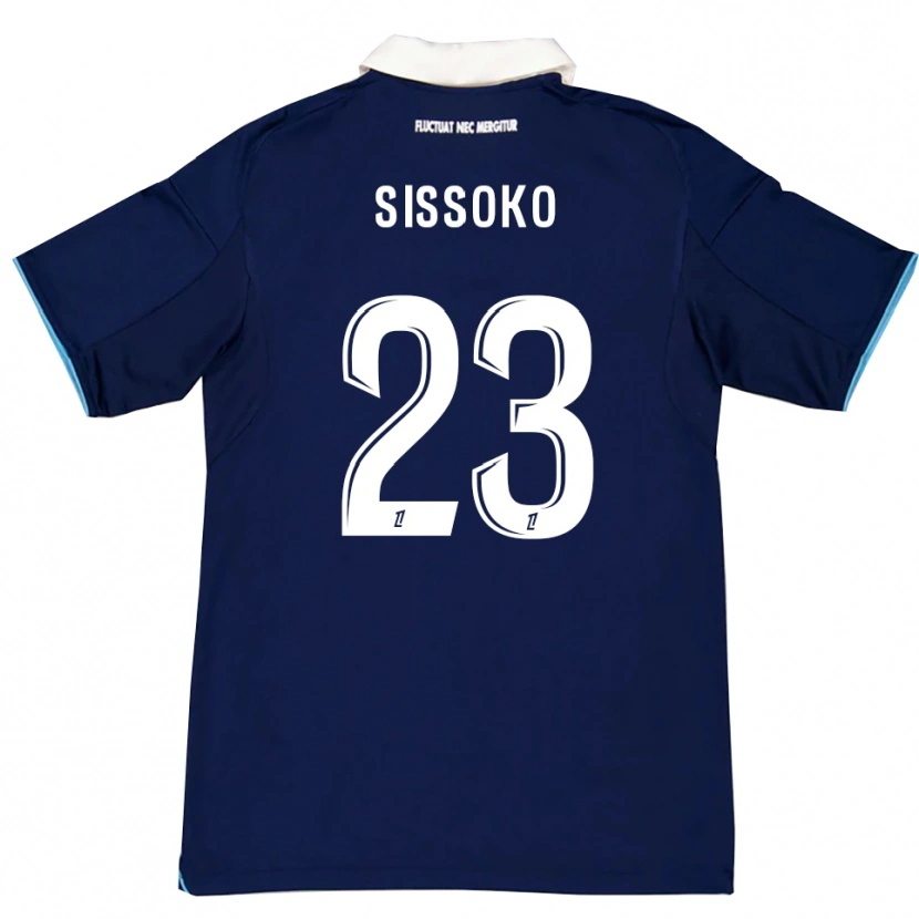 Danxen Herren Teninsoun Sissoko #23 Dunkelblau Weiß Heimtrikot Trikot 2025/26 T-Shirt Österreich