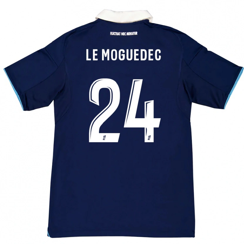 Danxen Herren Anaële Le Moguedec #24 Dunkelblau Weiß Heimtrikot Trikot 2025/26 T-Shirt Österreich