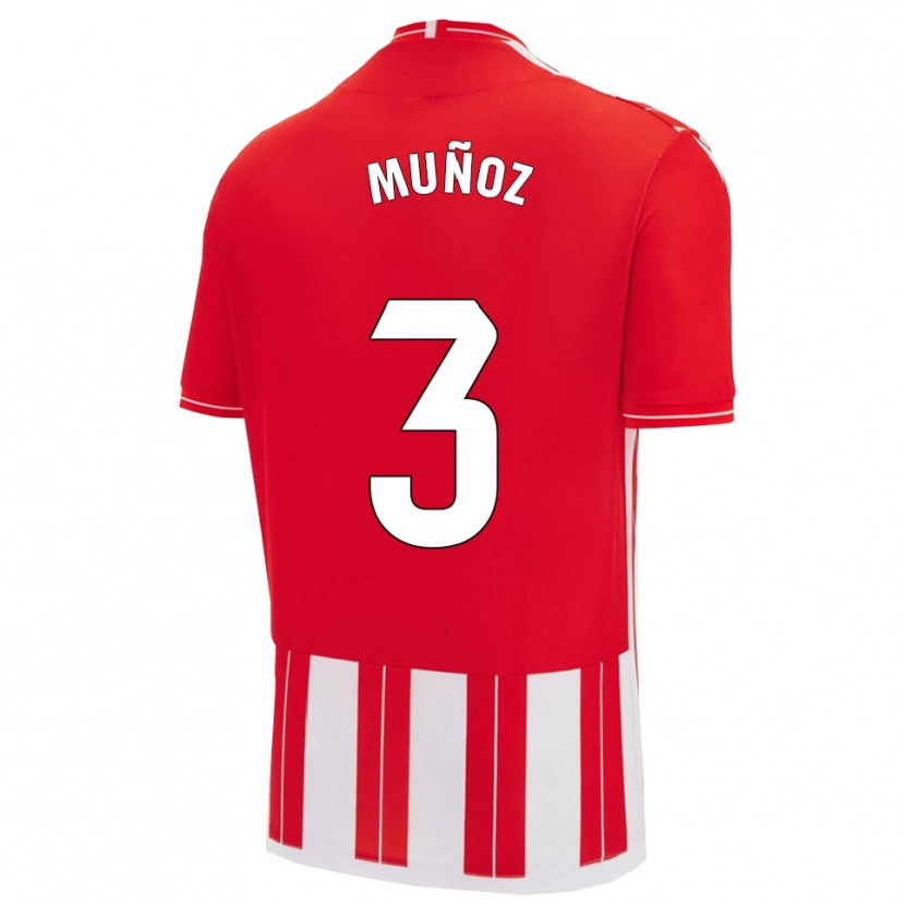 Danxen Herren Álex Muñoz #3 Rot Weiß Heimtrikot Trikot 2025/26 T-Shirt Österreich