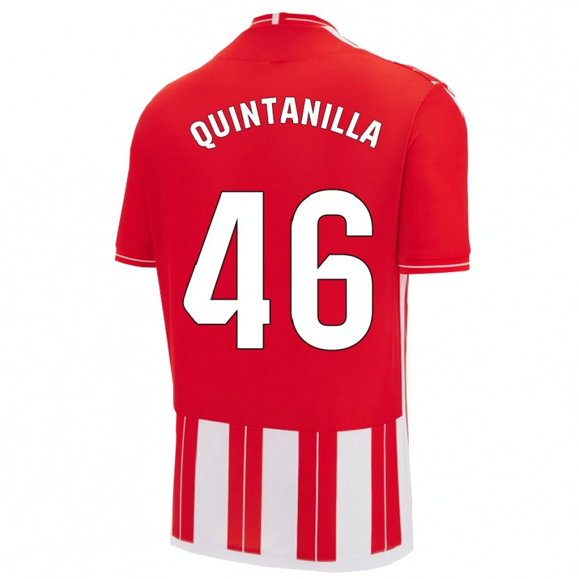 Danxen Herren Rubén Quintanilla #46 Rot Weiß Heimtrikot Trikot 2025/26 T-Shirt Österreich