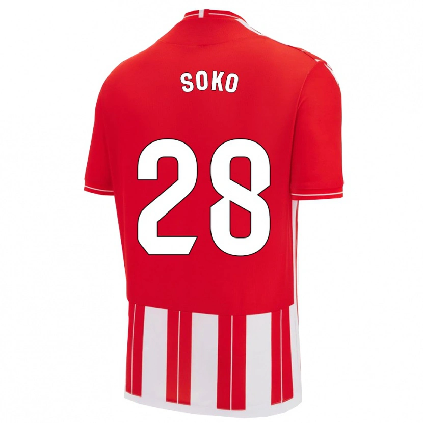 Danxen Herren Patrick Soko #28 Rot Weiß Heimtrikot Trikot 2025/26 T-Shirt Österreich