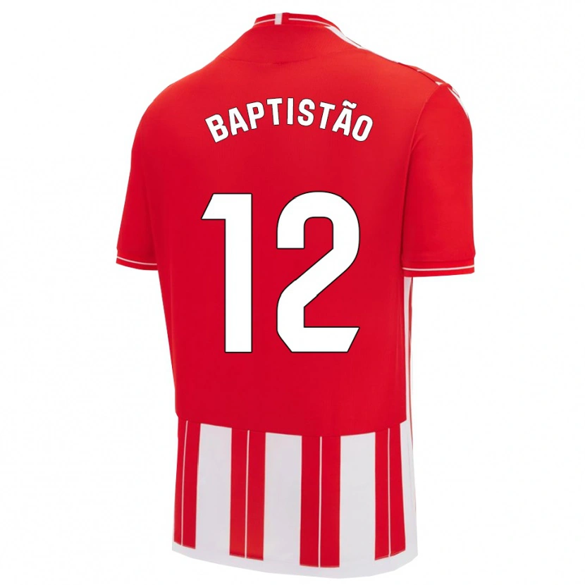Danxen Herren Léo Baptistão #12 Rot Weiß Heimtrikot Trikot 2025/26 T-Shirt Österreich