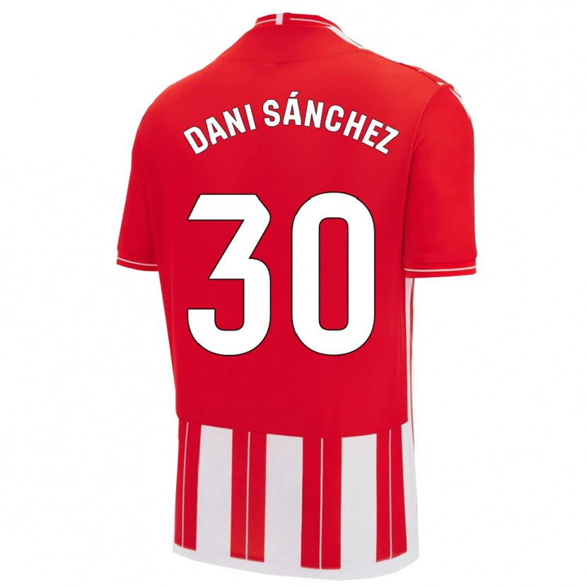 Danxen Herren Dani Sánchez #30 Rot Weiß Heimtrikot Trikot 2025/26 T-Shirt Österreich