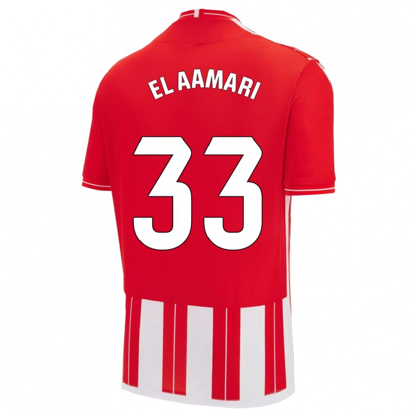 Danxen Herren Saif El Aamari #33 Rot Weiß Heimtrikot Trikot 2025/26 T-Shirt Österreich