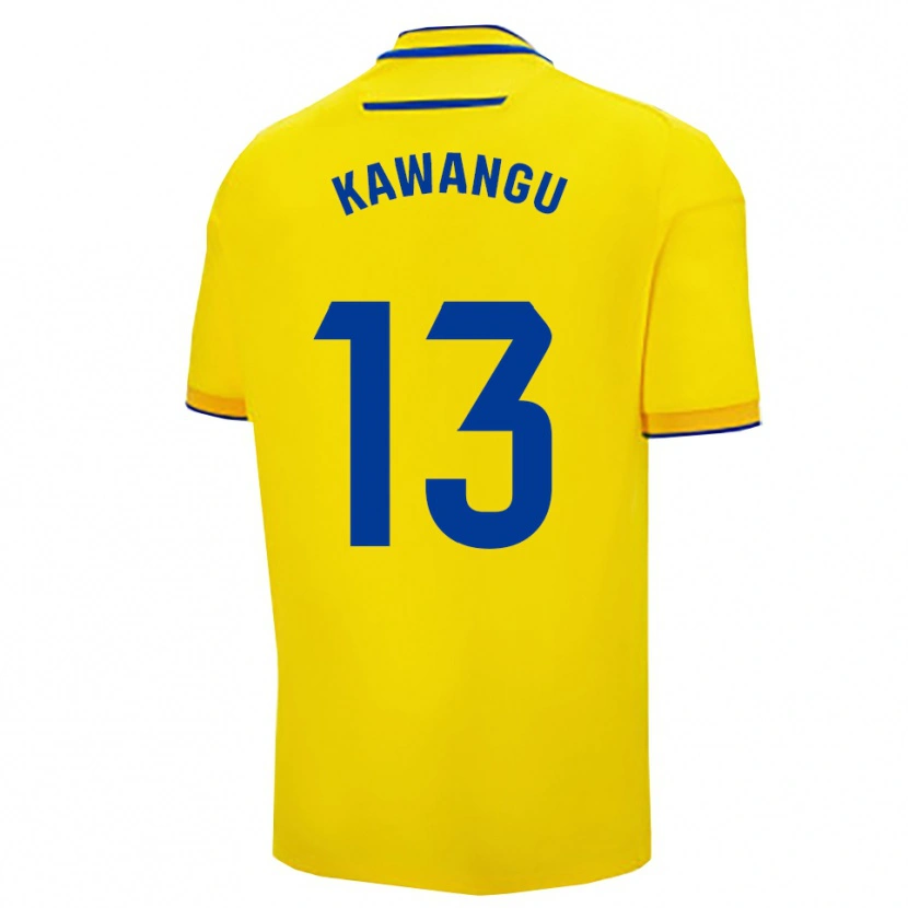 Danxen Herren Mbemba Kawangu #13 Gelb Marine Heimtrikot Trikot 2025/26 T-Shirt Österreich