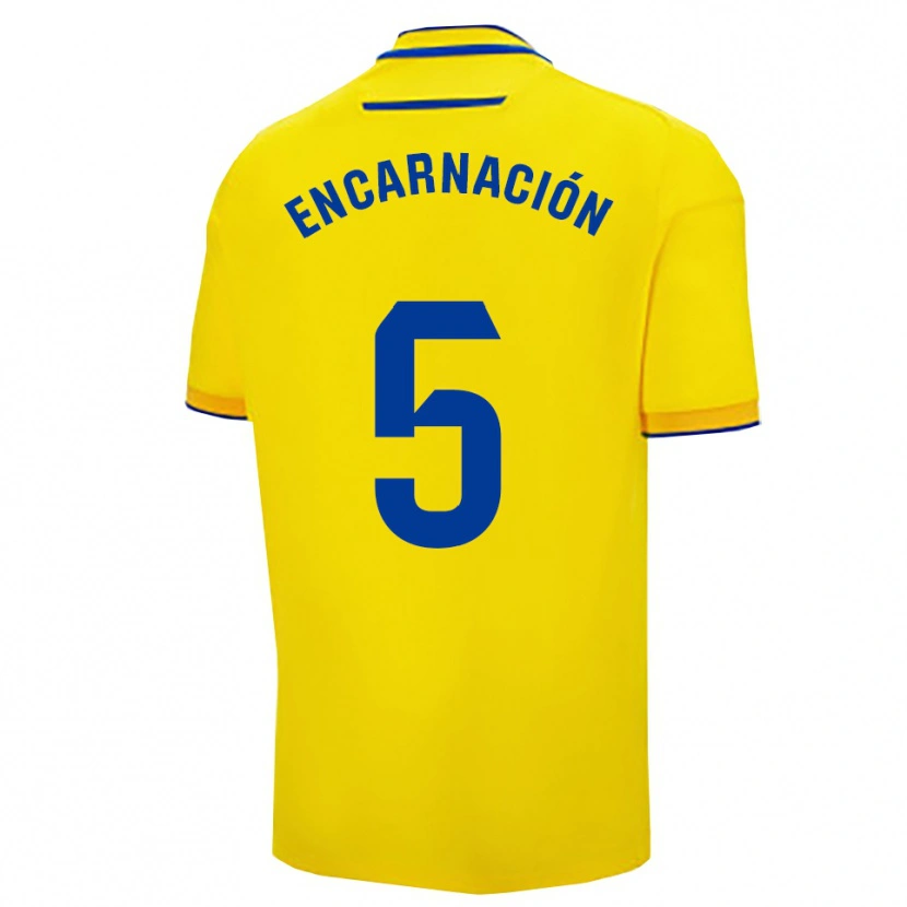 Danxen Herren Encarnación Picardo Amaya #5 Gelb Marine Heimtrikot Trikot 2025/26 T-Shirt Österreich