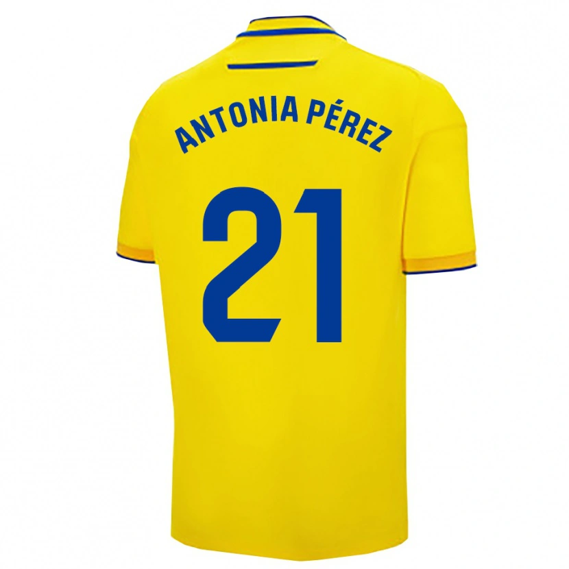Danxen Herren Antonia Pérez Lopez #21 Gelb Marine Heimtrikot Trikot 2025/26 T-Shirt Österreich