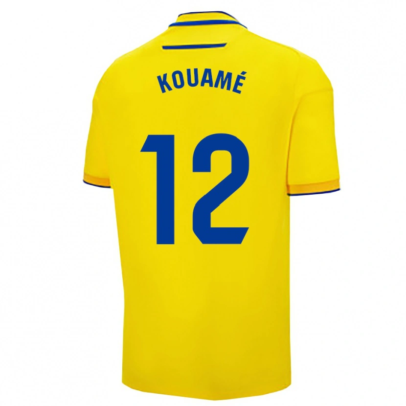Danxen Herren Rominigue Kouamé #12 Gelb Marine Heimtrikot Trikot 2025/26 T-Shirt Österreich