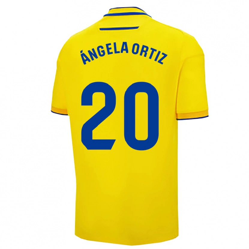 Danxen Herren Ángela Gema Ortiz Muriel #20 Gelb Marine Heimtrikot Trikot 2025/26 T-Shirt Österreich