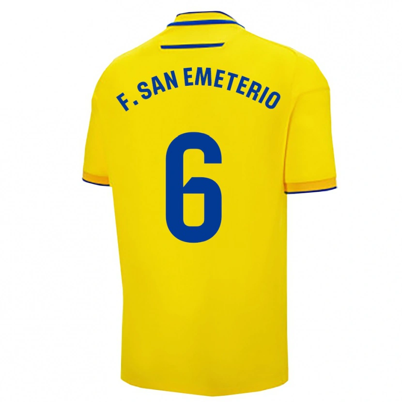 Danxen Herren Fede San Emeterio #6 Gelb Marine Heimtrikot Trikot 2025/26 T-Shirt Österreich