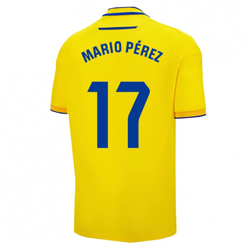 Danxen Herren Mario Pérez #17 Gelb Marine Heimtrikot Trikot 2025/26 T-Shirt Österreich