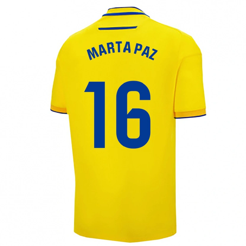 Danxen Herren Marta De Los Milagros Paz Cruz #16 Gelb Marine Heimtrikot Trikot 2025/26 T-Shirt Österreich