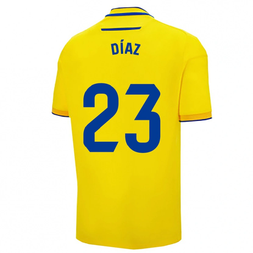 Danxen Herren Juan Díaz #23 Gelb Marine Heimtrikot Trikot 2025/26 T-Shirt Österreich