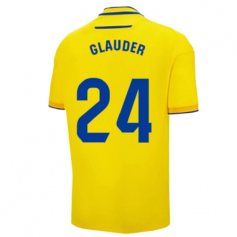 Danxen Herren Cristian Glauder #24 Gelb Marine Heimtrikot Trikot 2025/26 T-Shirt Österreich