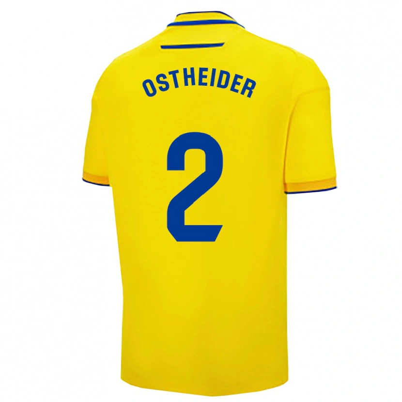 Danxen Herren Joachim Ostheider #2 Gelb Marine Heimtrikot Trikot 2025/26 T-Shirt Österreich