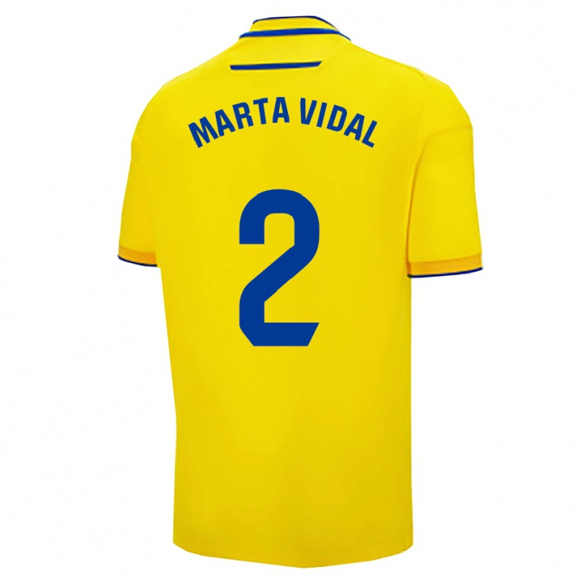 Danxen Herren Marta Vidal Vela #2 Gelb Marine Heimtrikot Trikot 2025/26 T-Shirt Österreich