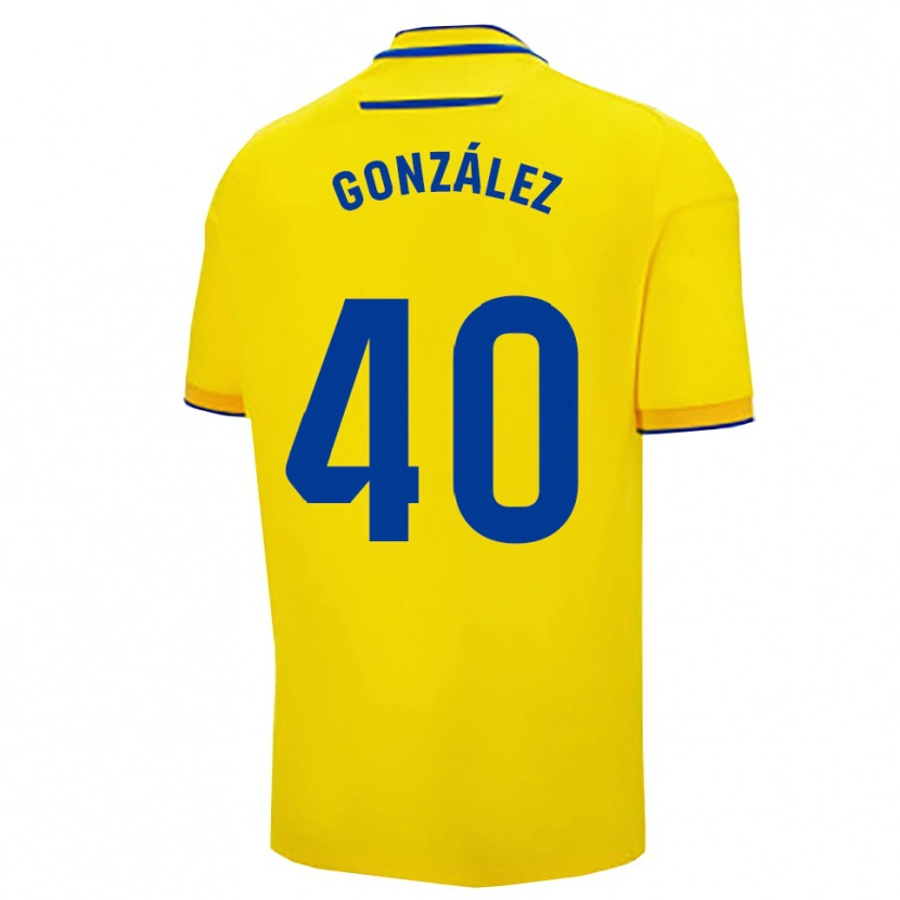 Danxen Herren José González #40 Gelb Marine Heimtrikot Trikot 2025/26 T-Shirt Österreich