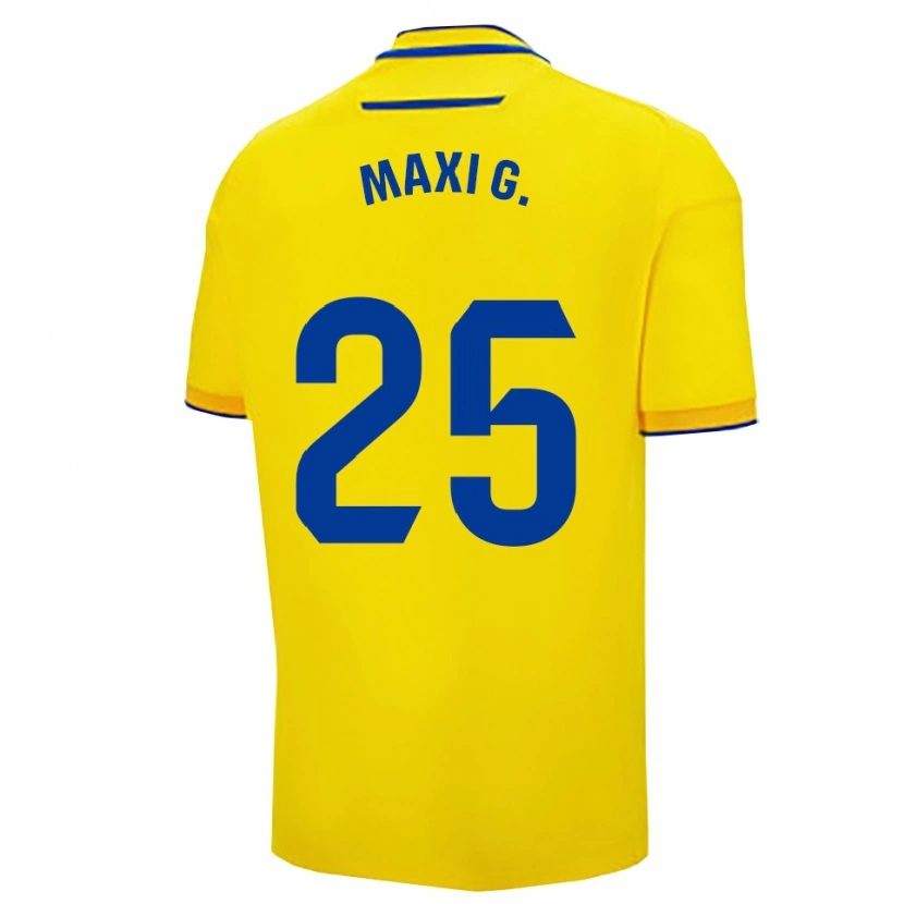 Danxen Herren Maxi Gomez #25 Gelb Marine Heimtrikot Trikot 2025/26 T-Shirt Österreich