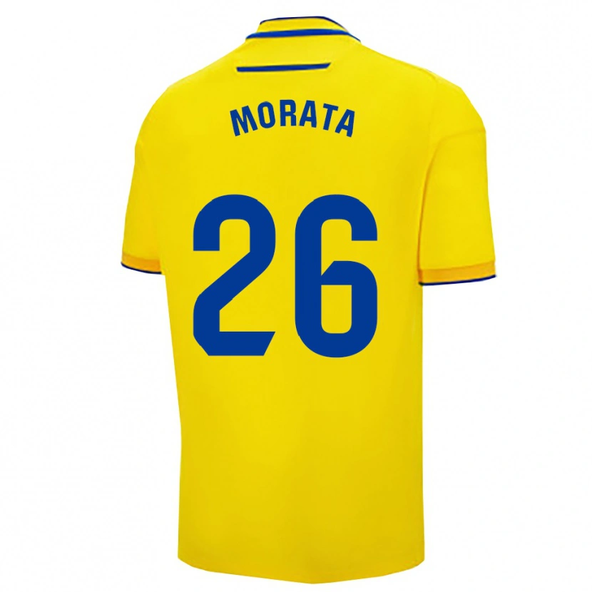 Danxen Herren Álex Morata #26 Gelb Marine Heimtrikot Trikot 2025/26 T-Shirt Österreich