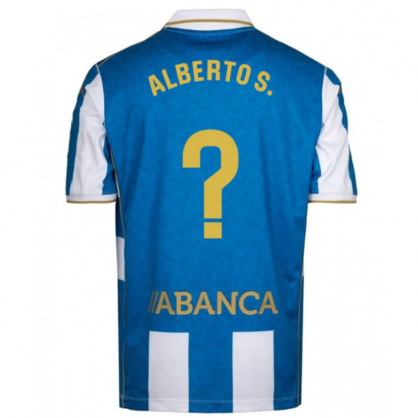 Danxen Herren Alberto Sánchez #0 Weiß Blau Heimtrikot Trikot 2025/26 T-Shirt Österreich