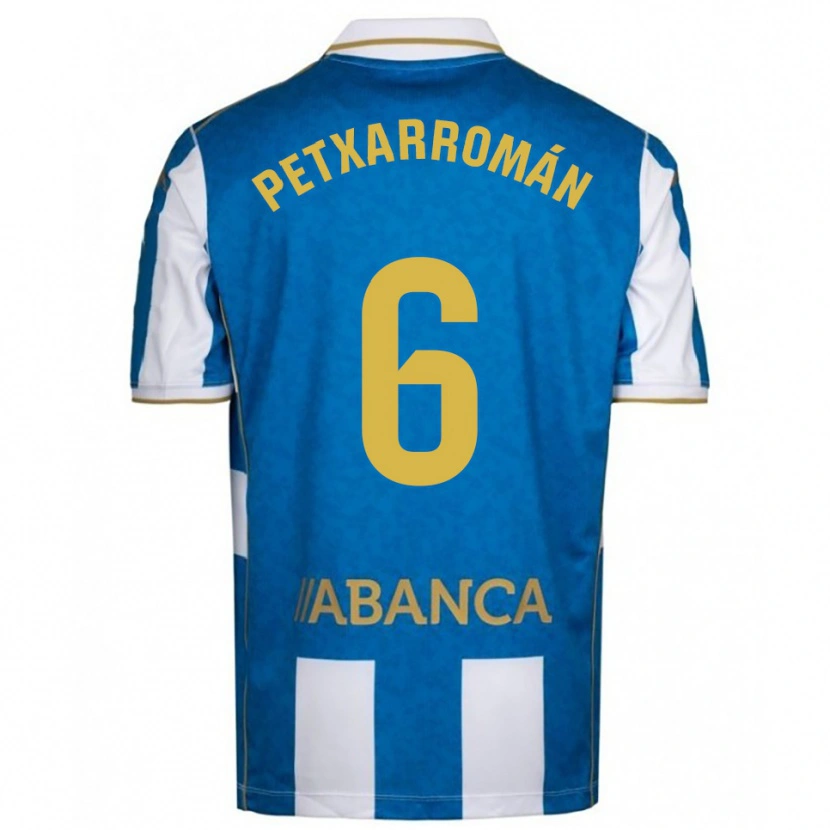 Danxen Herren Álex Petxarroman #6 Weiß Blau Heimtrikot Trikot 2025/26 T-Shirt Österreich