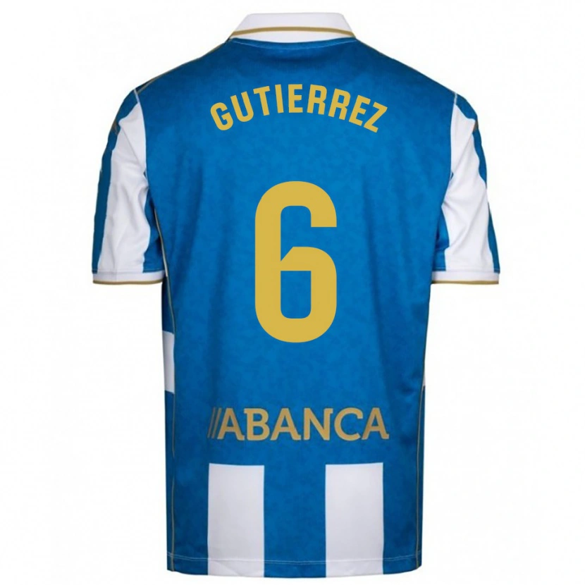 Danxen Herren Paula Gutiérrez #6 Weiß Blau Heimtrikot Trikot 2025/26 T-Shirt Österreich