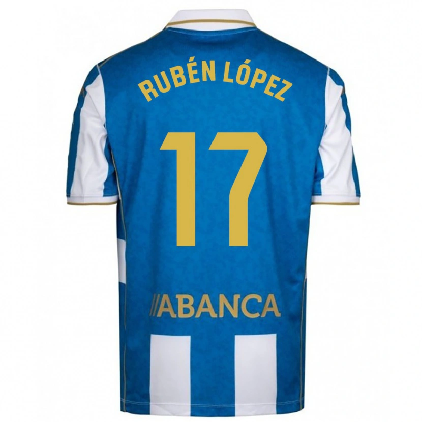 Danxen Herren Rubén López #17 Weiß Blau Heimtrikot Trikot 2025/26 T-Shirt Österreich