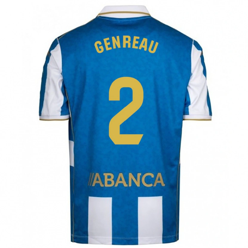 Danxen Herren Denis Genreau #2 Weiß Blau Heimtrikot Trikot 2025/26 T-Shirt Österreich