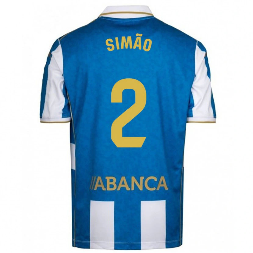 Danxen Herren Iano Simão #2 Weiß Blau Heimtrikot Trikot 2025/26 T-Shirt Österreich
