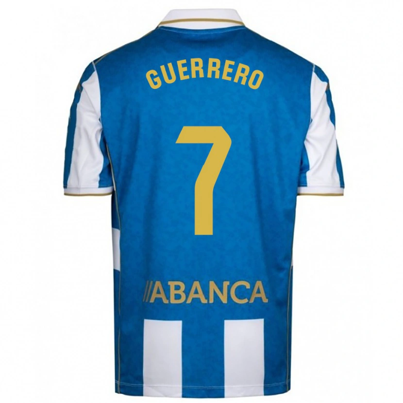 Danxen Herren Adrián Guerrero #7 Weiß Blau Heimtrikot Trikot 2025/26 T-Shirt Österreich