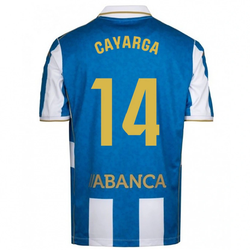 Danxen Herren Berto Cayarga #14 Weiß Blau Heimtrikot Trikot 2025/26 T-Shirt Österreich