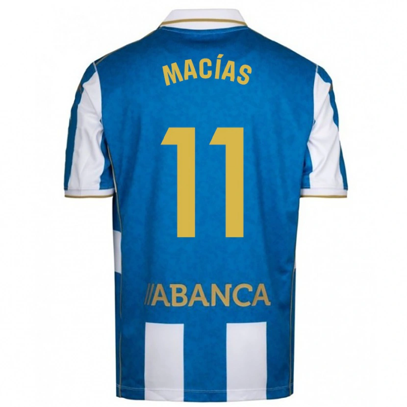 Danxen Herren Luisao Macías #11 Weiß Blau Heimtrikot Trikot 2025/26 T-Shirt Österreich
