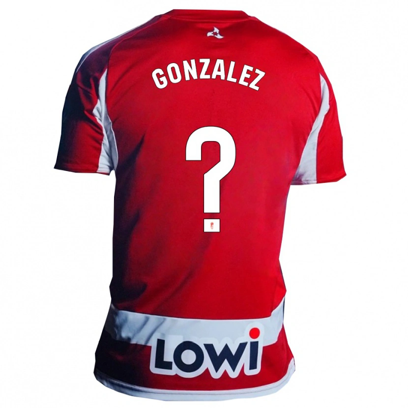 Danxen Herren Paco González #0 Rot Weiß Heimtrikot Trikot 2025/26 T-Shirt Österreich