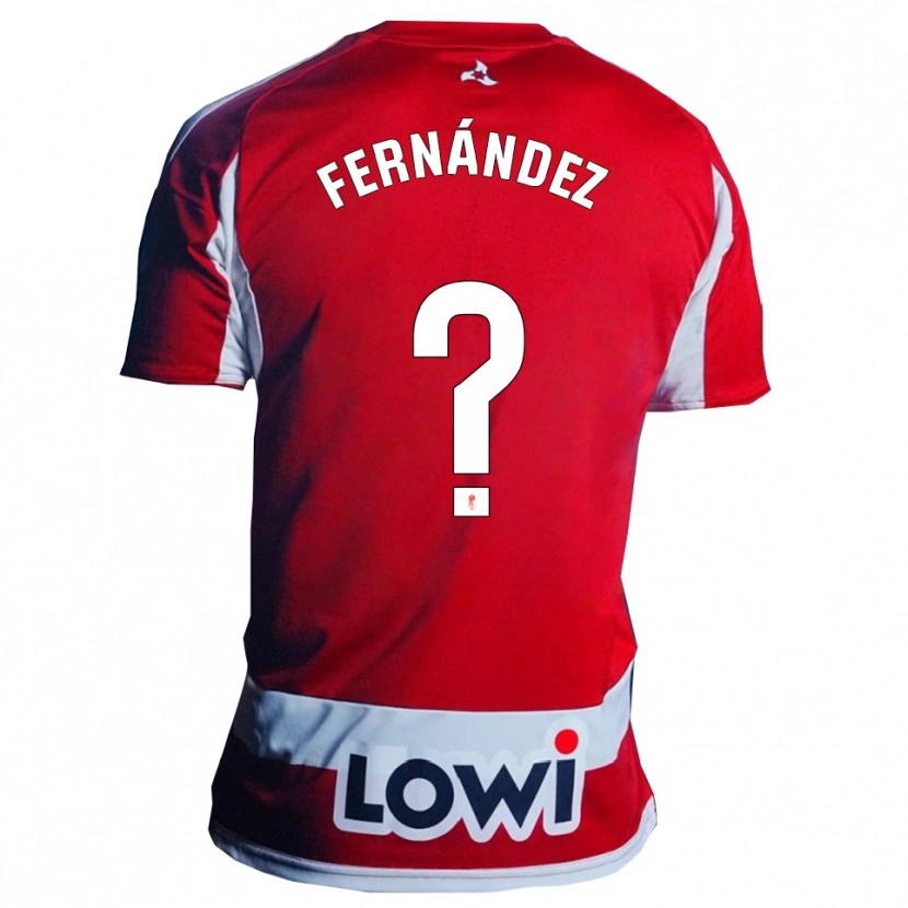 Danxen Herren Iker Fernández #0 Rot Weiß Heimtrikot Trikot 2025/26 T-Shirt Österreich