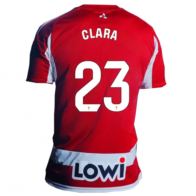 Danxen Herren Clara Rodríguez García #23 Rot Weiß Heimtrikot Trikot 2025/26 T-Shirt Österreich